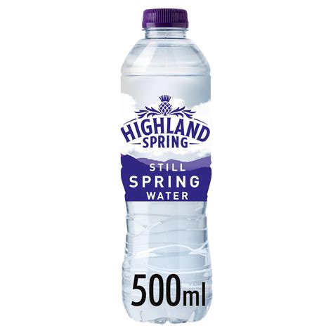 Highland Spring Still Spring Water 500ml Still And Flavoured Water