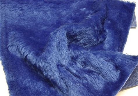 Plain Fun Faux Fur Fabric Material Royal Blue Uk Kitchen And Home