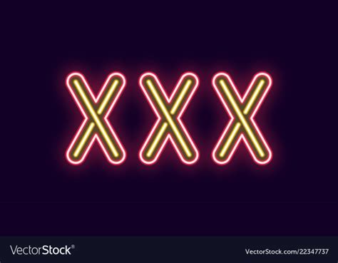 Free Neon Inscription Of Xxx Vector Image Nohat Cc