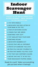 Maybe you would like to learn more about one of these? Indoor scavenger hunt | Indoor activities for kids, Fun ...