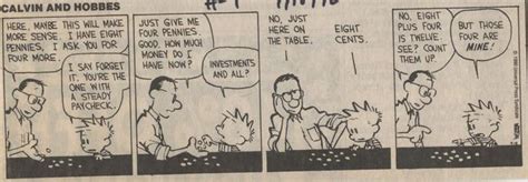 Calvin Learns Economics Best Calvin And Hobbes Calvin And Hobbes
