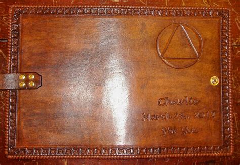 Single Aa Big Book Leather Cover Etsy