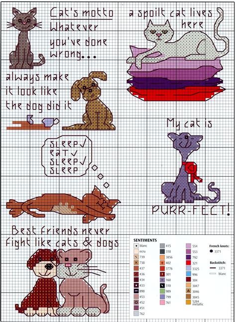 Needle Works Butterfly Cats And Kittens Cross Stitch Patterns