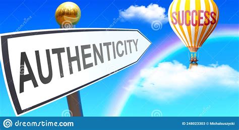 Authenticity Leads To Success Stock Illustration Illustration Of