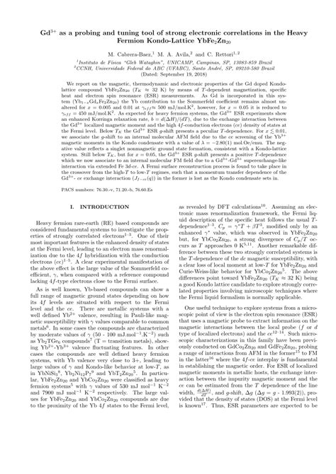 (PDF) Gd 3 + as a probing and tuning tool of strong electronic ...