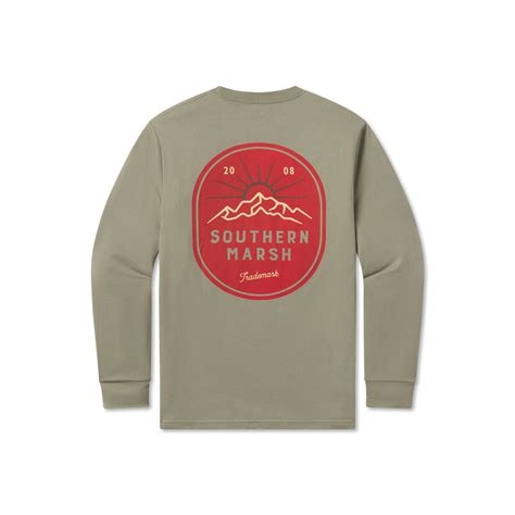 Branding Collection Tee Mountain Rise Long Sleeve Southern Marsh