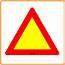 China Reflective Triangle Traffic Sign / Safety Warning 