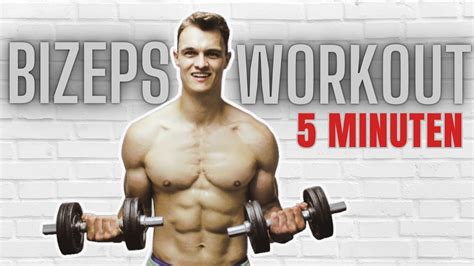 5 Minuten Bizeps Workout Mit Kurzhanteln Extrem Effektiv YouTube