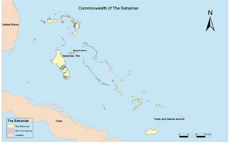 1 Location Map Of New Providence Np Bahamas Download Scientific