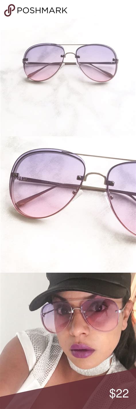 Two Toned Purple Aviator Sunglasses Boutique Purple Aviator Sunglasses Sunglasses Aviator