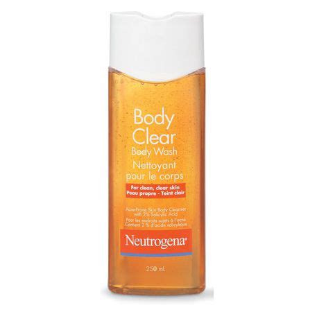 This gel based antiacne body wash with benzoyl peroxide is the first in an acne regimen. NEUTROGENA Body Clear Body Wash 250 mL | Walmart.ca