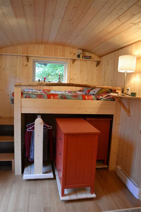 Raised Bed With Storage Underneath Tiny House Closet Tiny House