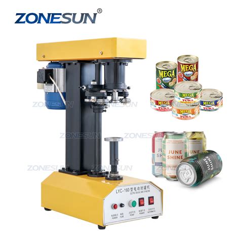 Zonesun Semi Automatic Tin Soft Drink Cans Capping Sealing Machine Tin