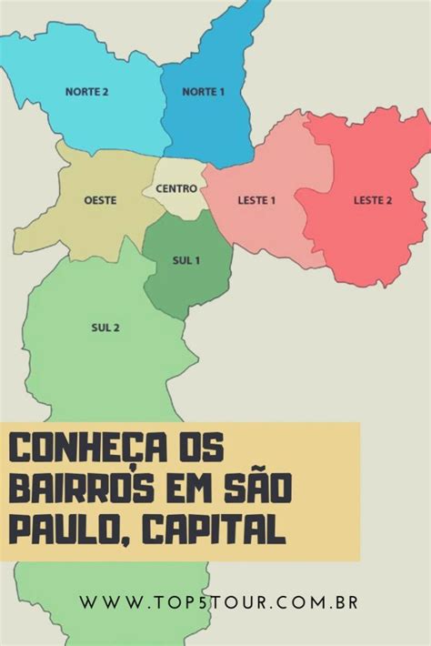 Conhecendo Todos Os Bairros Em S O Paulo Capital Mapa De S O Paulo