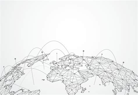 Global Network Connection World Map Point And Line Composition Concept