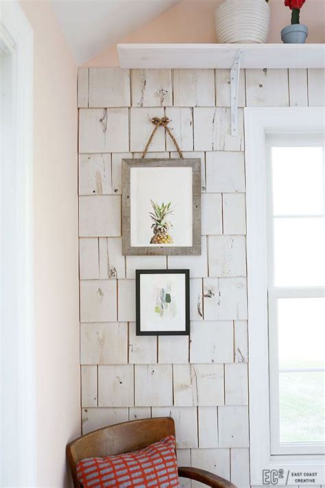 Decorating ideas with cedar walls. DIY Shingle Accent Wall | Cedar walls, Interior walls, Home decor