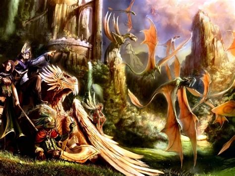 Dragons And Elves Wallpapers And Images Wallpapers Pictures Photos