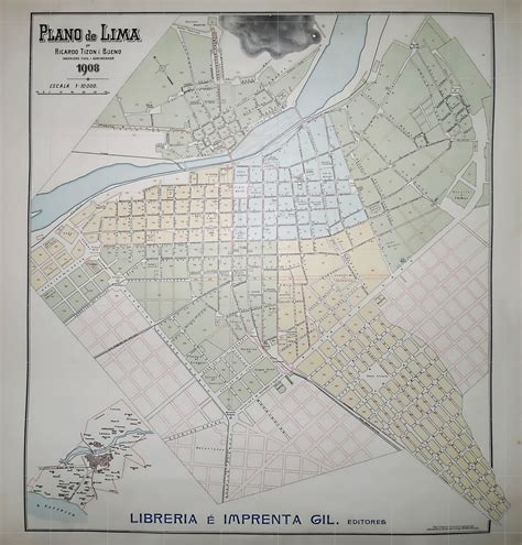 Planos De Lima Antigua Plano De Lima Por Ricardo Tizon I Bueno 1908