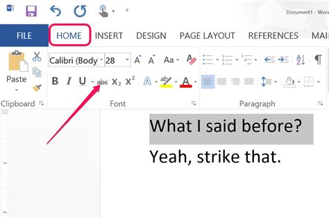 How To Strikethrough Text In Word With Pictures Ehow