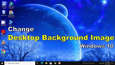 How To Change Desktop Background Image In Windows 10 Youtube