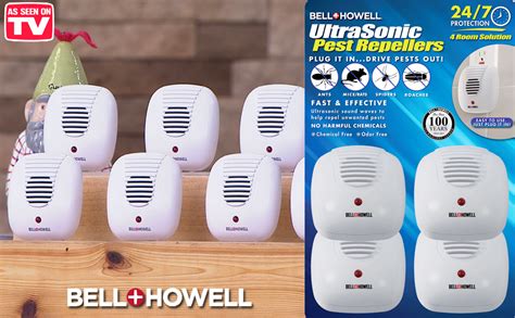 Bell Howell Ultrasonic Pest Repeller Home Kit Pack Of 4