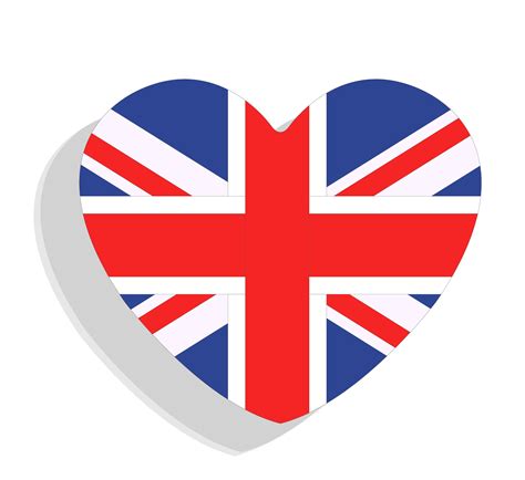 Heart Shaped British Flag Png Download 23272135 Free Transparent