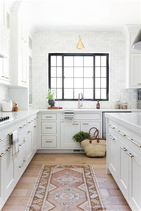 Décor Inspiration Modern Kitchen Design In White And Brass Cool Chic