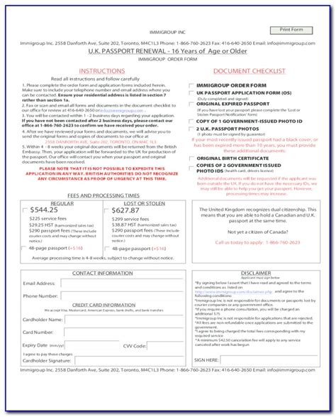 Indian Passport Renewal Application Form Print Out Universal Network