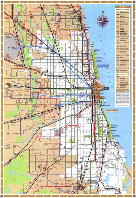 Chicago Train Map Chicago Illinois • Mappery