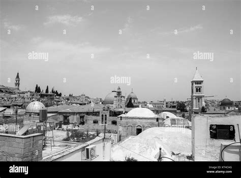 Old City Jerusalem Skyline Black And White Stock Photos And Images Alamy