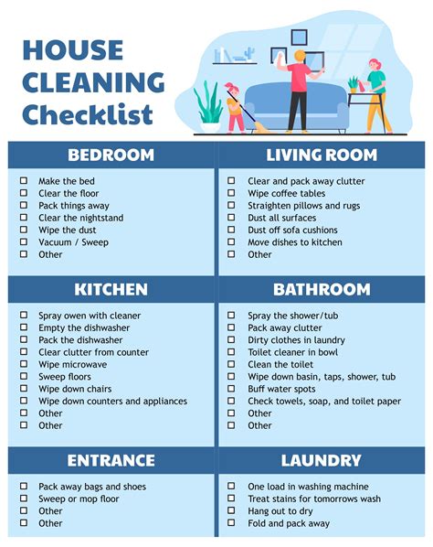 Printable Housekeeping Checklist