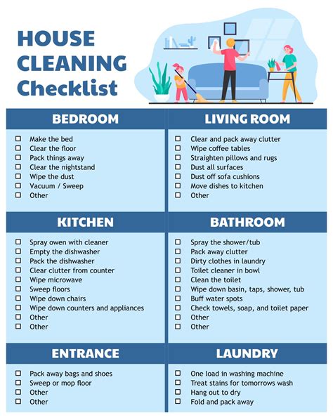 Best Housekeeping Cleaning Checklist Printable Printablee 61731 The