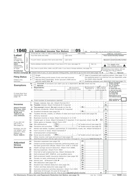 Tax Form Printable Forms Free Online