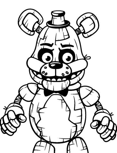 25 Five Nights At Freddys Coloring Pages Free Printables