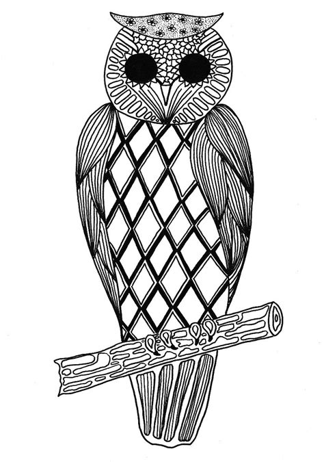 Owl Coloring Page Thriftyfun