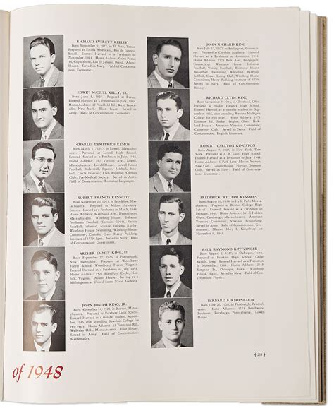 Lot Detail Robert F Kennedy Harvard Yearbook