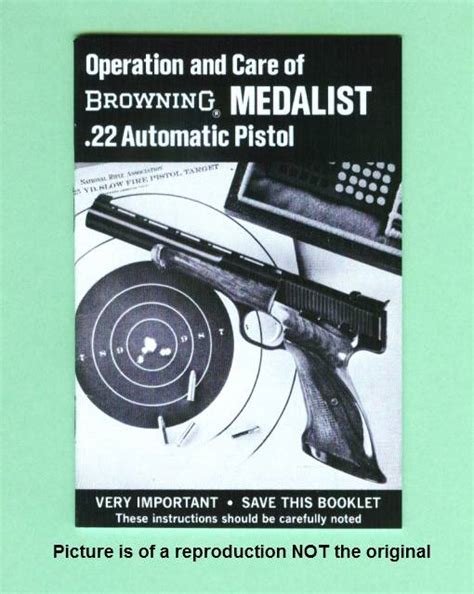 Browning Medalist Manual Repro For Sale At GunAuction Com 8081687
