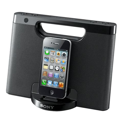 Ipod And Iphone Portable Dock Black
