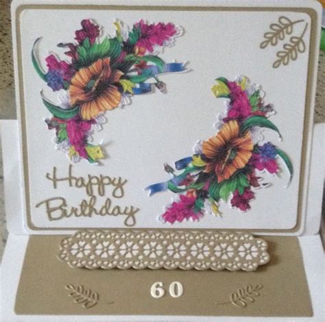 Made By Marie Mercer Card Made For A 60th Birthday Using White