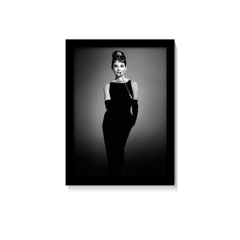quadro bonequinha de luxo poster moldura vidro 40x60 preto madeiramadeira