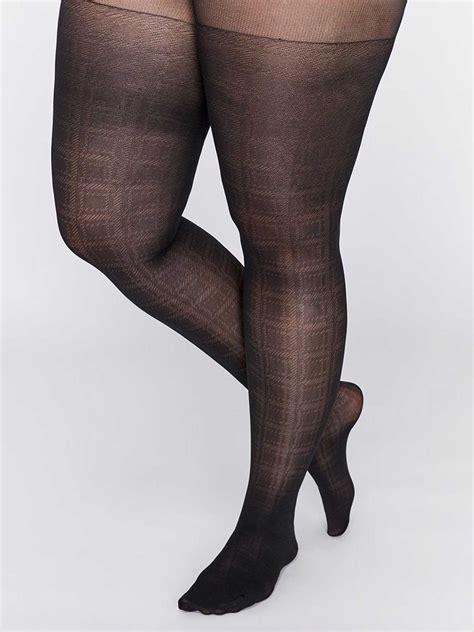 Patterned Plaid Tights Penningtons