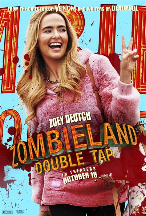 Emma Stone Abigail Breslin And Zoey Deutch Zombieland Double Tap Posters And Trailer