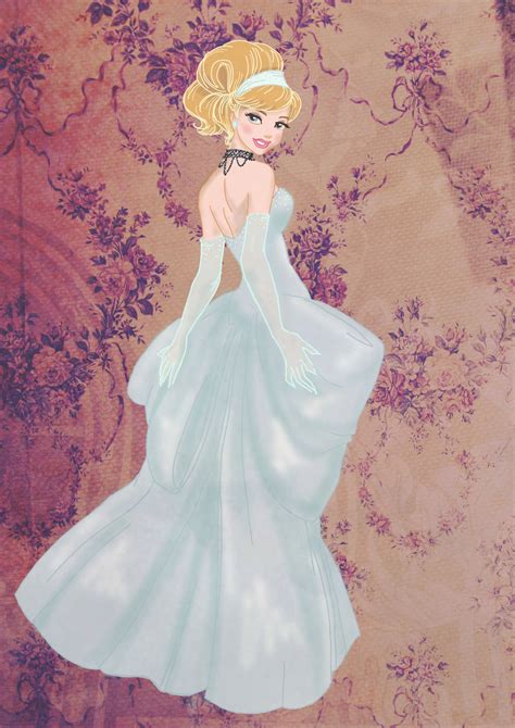 There are few animated characters more iconic than disney's cinderella. Taija's Drawing Board, Designer dress Cinderella, drawn in ...