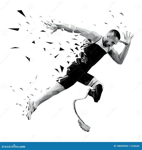 Explosive Start Athlete Runner Stock Vector Illustration Of Fast