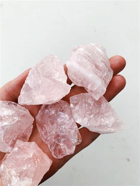 Small Raw Rose Quartz Intuitively Chosen Cleanse And Co