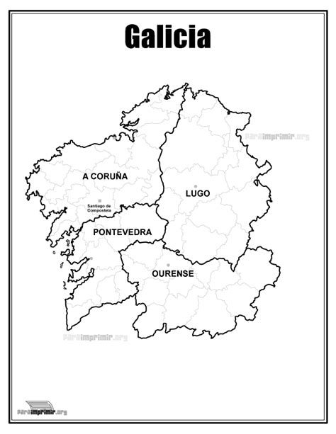 Mapa De Galicia En Pdf