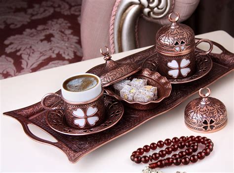 Amazon Com Premium Turkish Greek Arabic Coffee Espresso Serving Set