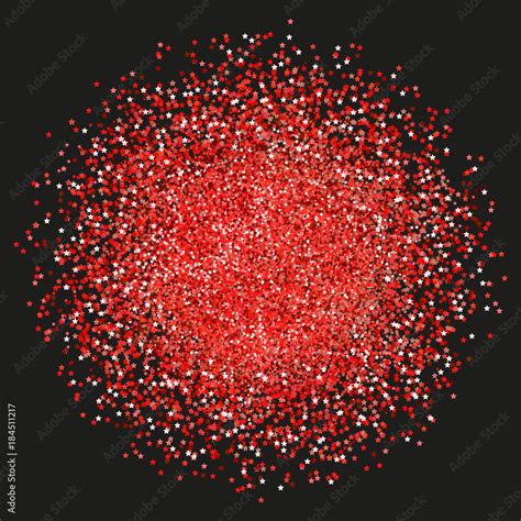 Red Sparkles And Glittering Powder Spray Sparkling Glitter Particles