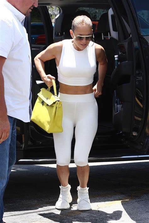Jennifer Lopez Heads To The Gym In A All White Outfit In Miami 27