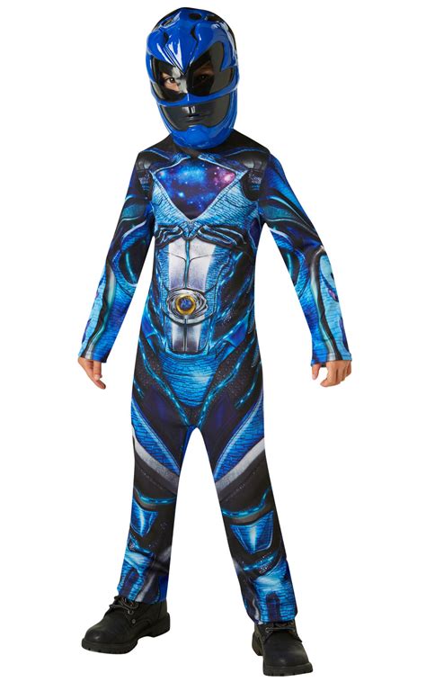 Power Ranger Blue Ranger Movie Boys Fancy Dress Costume Ebay